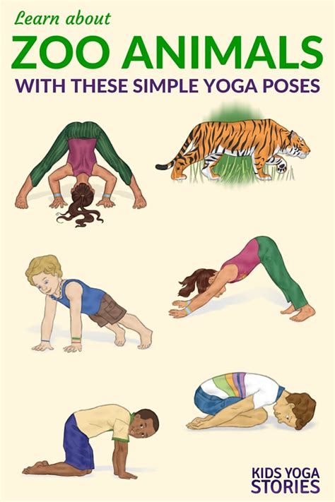 If you didnt exercise before yoga is still safe as long as you are careful with the poses. 5 Zoo Yoga Poses for Kids (Printable Poster) - Kids Yoga ...