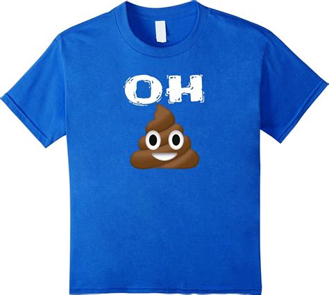 Emoji T Shirt Idioms Oh Poop Funny Emoji Shirt Clothing