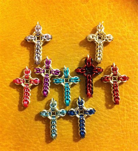 Check spelling or type a new query. Chainmaille Celtic Cross Tutorial | Beaded cross, Pop tab crafts, Clothes pin crafts