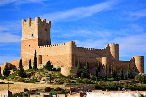 Castles Of Spain Castle Of Villena Alicante In The Former Frontier