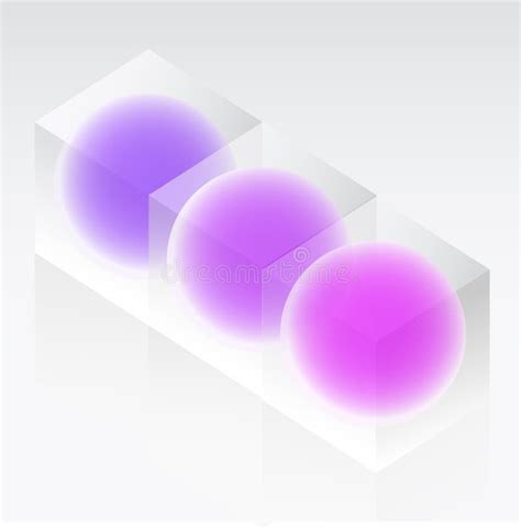 Glass Cubes Spheres Stock Illustrations 47 Glass Cubes Spheres Stock
