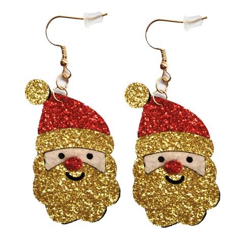 European And American Christmas Ornaments Cute Bright Gold Santa Claus