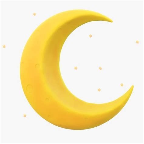 Stylized Crescent Moon 3d Model Cgtrader