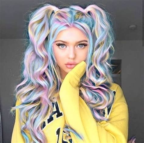 36 Awesome Women Rainbow Hair Colors Ideas Perfect For This Autumn