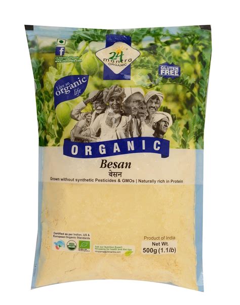 Buy 24 Mantra Organic Besan Gram Flour 500g Online ₹85 From Shopclues