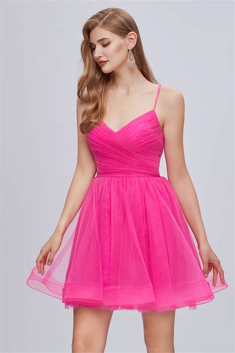 Hot Pink Homecoming Dress