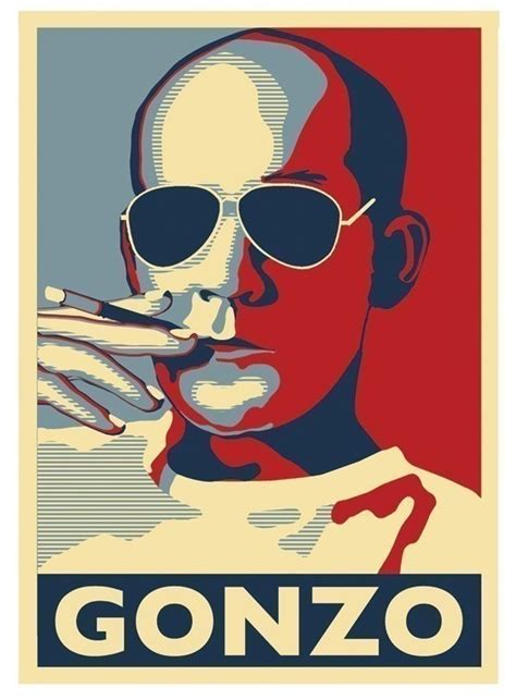 Hunter S Thompson Gonzo Poster Etsy Hunter S Thompson Gonzo Hunter Thompson