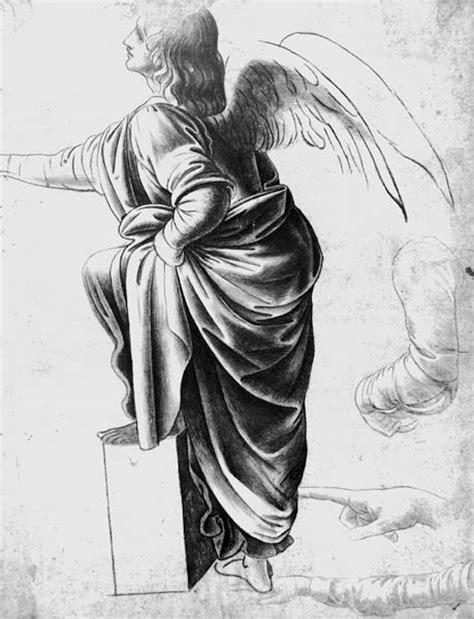 Study Of An Angel Leonardo Da Vinci As Art Print Or Hand