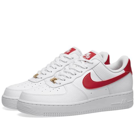 Nike Air Force 1 07 W White Red And Gold End