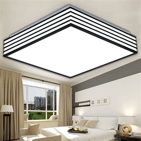 Ceiling light fixture kitchen are also available in elaborate chandelier designs and layered variants that are perfect for large spaces such as ballrooms. Square modern Led Ceiling Lights living lamparas de techo light fixtures bedroom led kitchen ...