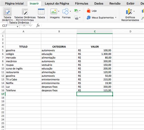 Como Criar Uma Tabela Din Mica No Excel
