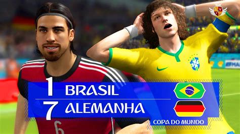 Copa 2014 * alemanha 7 x brasil 1 * vexame mundial! BRASIL 1 x 7 ALEMANHA NO FIFA 14 - JOGOS HISTÓRICOS - YouTube