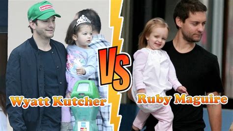 Wyatt Kutcher Mila Kunis S Daughter Vs Ruby Maguire Transformation