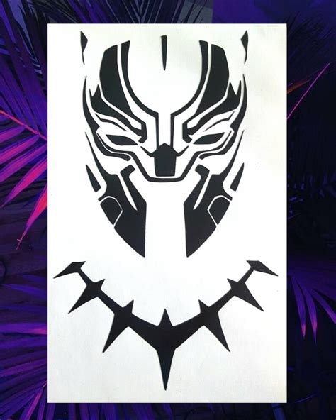 Black Panther Car Decal Black Panther Decal Black Panther Etsy