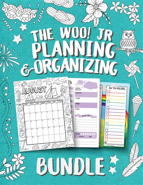 Planning And Organizing Printables Bundle For Kids And Adults Pdf