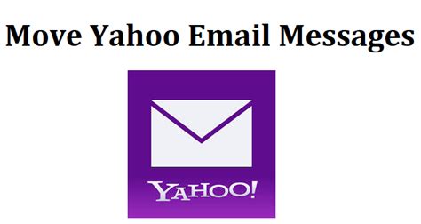 Move Yahoo Email Messages Yahoo Move Emails To Folder