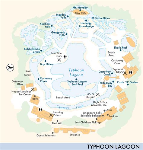 Map Of Typhoon Lagoon Typhoon Lagoon Fodors Travel Guides