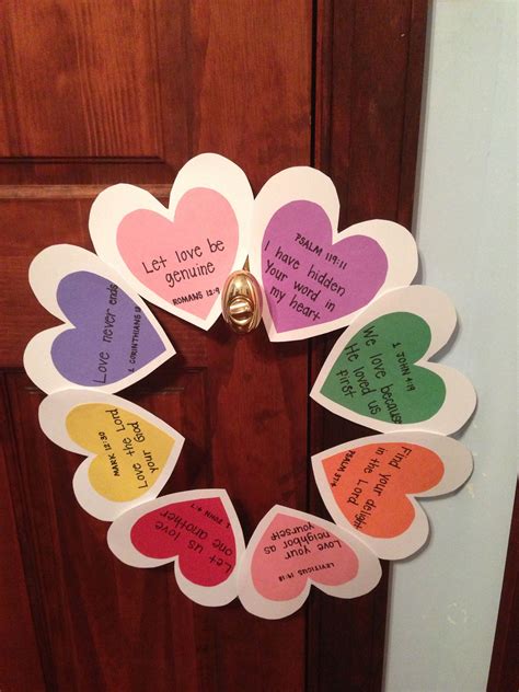 The Crafty Classroom Bible Valentines Day Crafts Valentines Wreath Of
