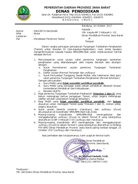 Surat masuk dinas adalah surat sebut saja seperti dinas pendidikan suatu daerah yang mungkin menerima contoh surat masuk dinas pendidikan. Contoh Kop Surat Dinas Pendidikan Provinsi Jawa Barat ...