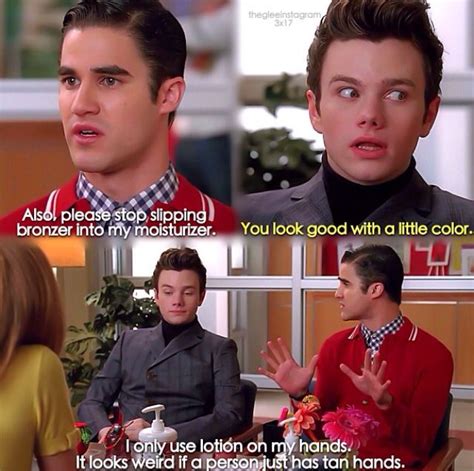 1 Of My Fav Klaine Moments Glee Memes Glee Quotes Glee Funny