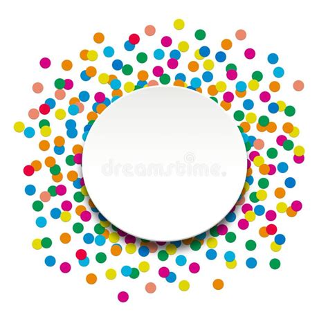 Colorful Confetti Stock Illustration Illustration Of Frame 41743988