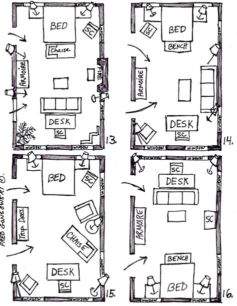 Two Bed Bedroom Layout Design Corral