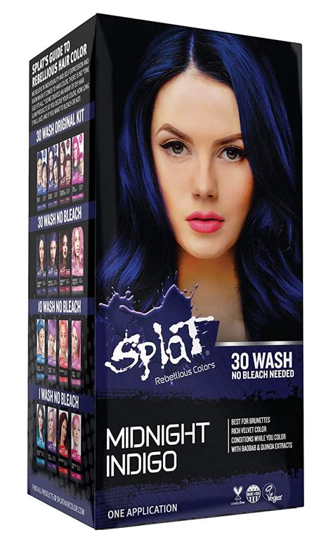 Splat Midnight Indigo Hair Dye Semi Permanent Hair India Ubuy