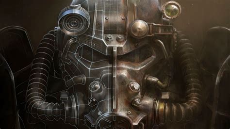 Fallout 4 Helmet Artwork Bethesda Softworks Video Games Fallout