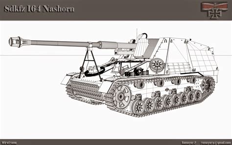 Sdkfz 164 Nashorn V2 3D Infografías
