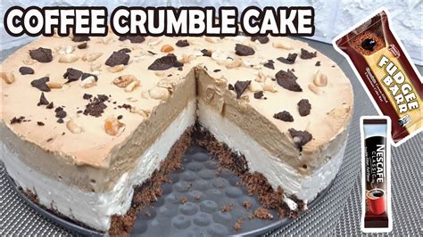3 Ingredients Only Coffee Crumble Ice Cream Cake How To Make An Ice