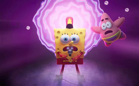 1680x1050 Spongebob Squarepants The Cosmic Shake 2 2021 5k Wallpaper