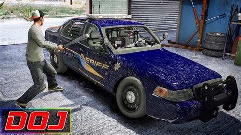 Cop Car Detailing Gta 5 Roleplay Doj 123 Youtube