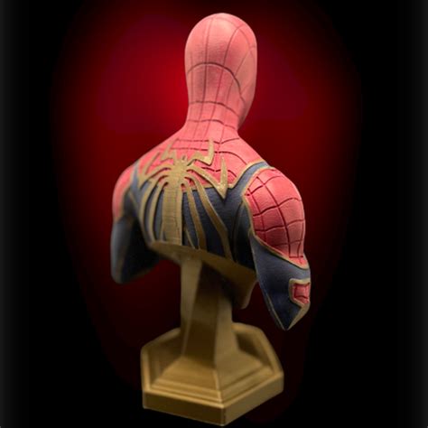 3d печать работы Spiderman Bust 3d Print Model Free Сделано на 3d