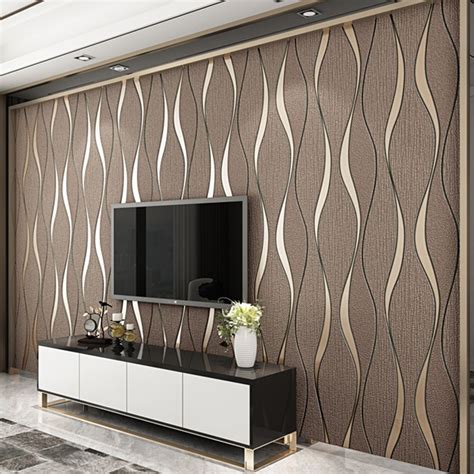 Browse through it and see what kind of decors you should use for your. 3D Striped Wallpaper For Walls Roll Living Room TV ...
