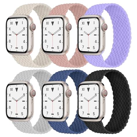 Braided Solo Loop Compatible With Apple Watch Band Mm Mm Mm Mm