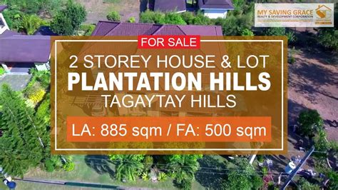Sold Storey House Lot For Sale In Plantation Hills Tagaytay
