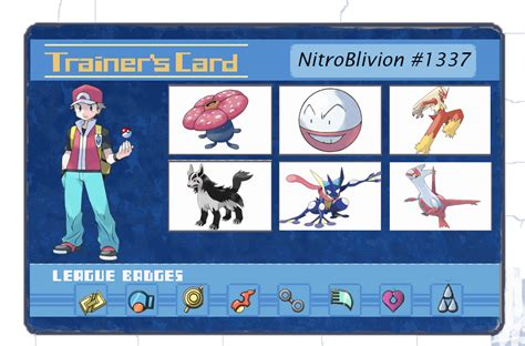 Tried To Make A Custom Trainer Card Pokemon