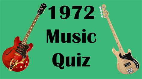 1972 Music Quiz Youtube