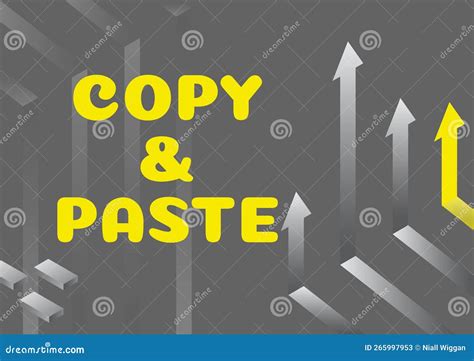 Conceptual Display Copy Paste Word Written On An Imitation Transcript
