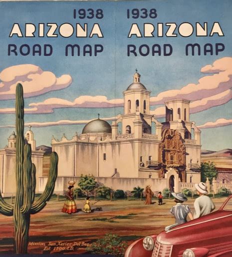 Historic Road Maps On The Road Arizona