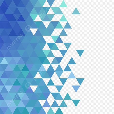 Abstract Geometric Mosaic Vector Png Images Blue Triangle Mosaic