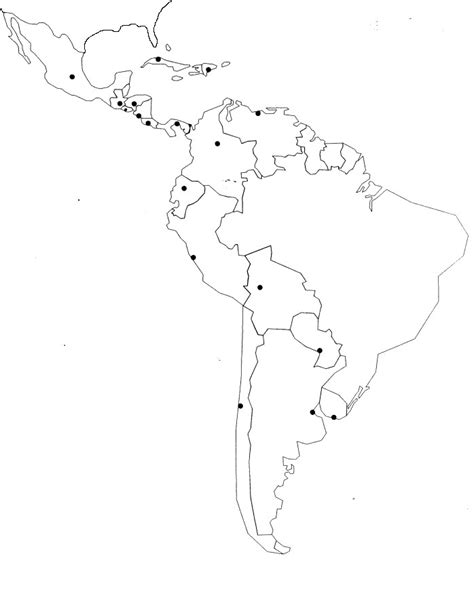 Mapa De America Latina Para Colorear Imagui