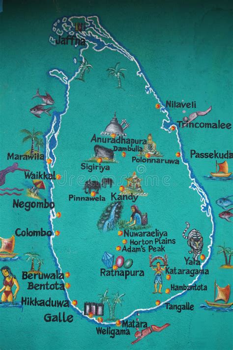 Sri Lanka Map Stock Image Image Of Mark Friendly Local
