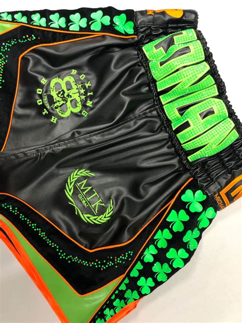 Professional boxer and proud dad. Michael Conlan Black Leather Boxing Shorts | Suzi Wong ...