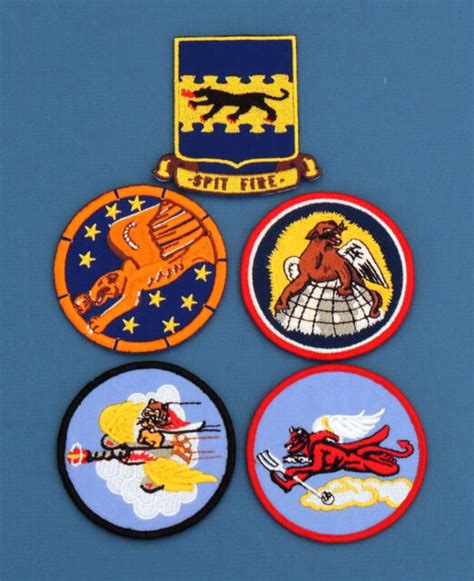 5 Tuskegee Airmen Unit Patches 332nd 99th 100th 301st 302nd Ebay