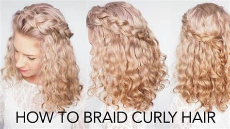 It is easy and can be done even if you are a starter. How to braid curly hair - 5 top tips + a quick and easy ...