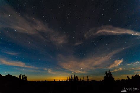August Night Skies Mount Rainier National Park