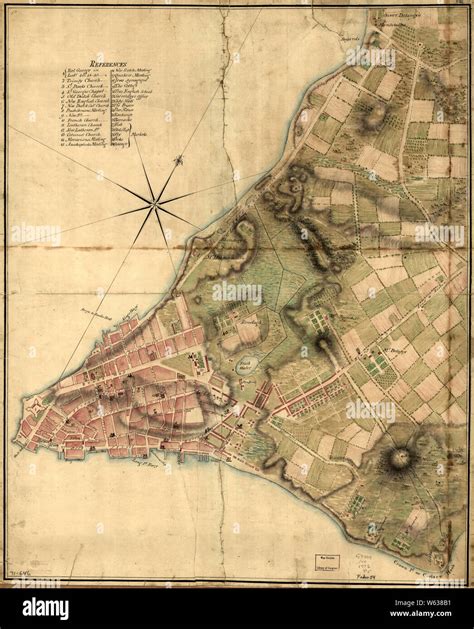 American Revolutionary War Era Maps 1750 1786 225 A Plan Of The City Of