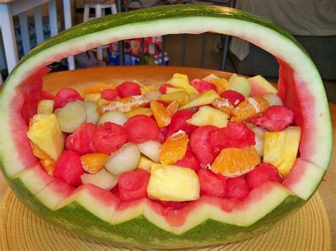 Watermelon Fruit Basket 6 Steps With Pictures Instructables