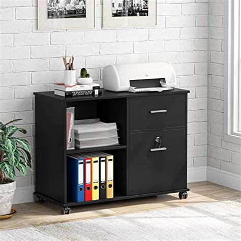 Tribesigns 2 Drawer File Cabinet With Lock Mobile Lateral Filing